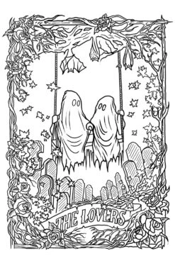 Comfy Goth Coloring Book For Adults -Vampirefreaks Sale Store 11 ghost love