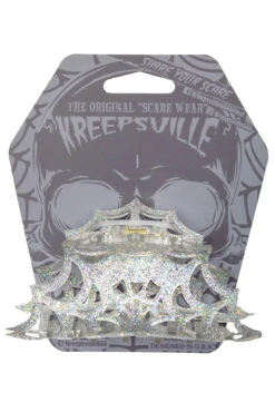 Spiderweb Hair Claw Clip [SILVER] -Vampirefreaks Sale Store 33w535343