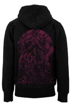 Three-Headed Werewolf Hoodie [WINE RED]