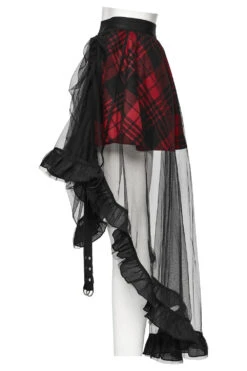 Pixie Dust Plaid Mesh Skirt -Vampirefreaks Sale Store 444