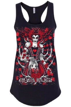 Queen Of Hearts T-shirt -Vampirefreaks Sale Store 5 racerback tank black front resize