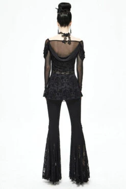 Netherworld Draped Shoulder Top -Vampirefreaks Sale Store 909u09udeewfwfww