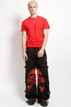 Tripp NYC Mega Skull Pants [BLACK/RED] -Vampirefreaks Sale Store AF3069M BLKRED FULL 1000x a859c43d 4a93 4b4b b191 a44f3d8b159a