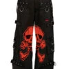Tripp NYC Mega Skull Pants [BLACK/RED]