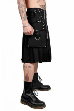 Tripp Super Utility Kilt [Black] -Vampirefreaks Sale Store AF3661M BLK side d4df922c 66b3 40c9 9b98 4d33c93fd88d