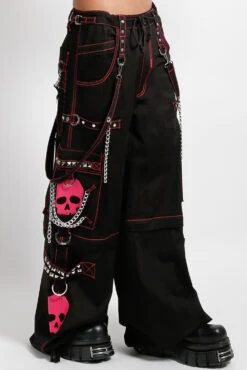 Tripp Super Skull Pants [Black/Pink] -Vampirefreaks Sale Store AF3770M BLKPINK S NEW