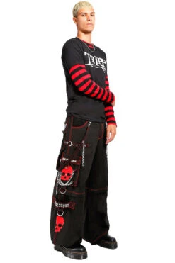 Tripp Super Skull Pants [Black/Red] -Vampirefreaks Sale Store AF3770M BLKRED FULL 1000x ccd332bb bf86 43c7 ab3a 6ab422c09d7a