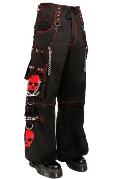 Tripp Super Skull Pants [Black/Red] -Vampirefreaks Sale Store AF3770M BLKRED S 1000x 254d36e8 ef0e 4fbc ba8f 21a6181ab083