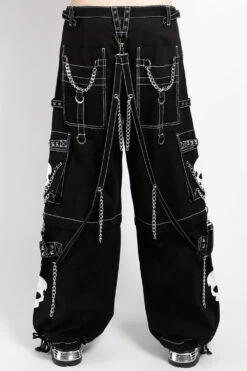 Tripp Super Skull Pants [Black/White] -Vampirefreaks Sale Store AF3770M BLKWHTSKULL B2