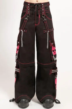 Tripp Super Skull Pants [Black/Pink] -Vampirefreaks Sale Store AF3770 BLKPINK F2