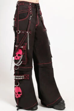 Tripp Super Skull Pants [Black/Pink] -Vampirefreaks Sale Store AF3770 BLKPINK S2