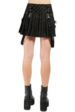Tripp NYC Super D-Ring Skirt [Godfather Pinstripe] -Vampirefreaks Sale Store AF4065P BLACKWHITE B 1000x f3604b4f f47d 4ad9 8988 dbd3d22edc1d