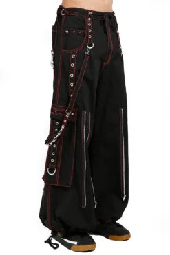 Tripp Back Up Skull Pants [Black W/ Red Skulls] -Vampirefreaks Sale Store AF7007M BLKRED S