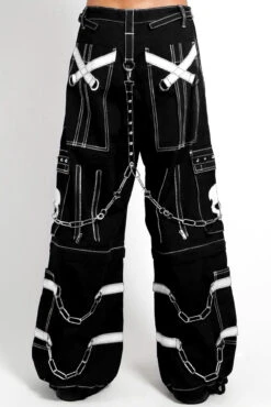 Tripp NYC Skull Bondage Pants [Black/White] -Vampirefreaks Sale Store AF7049M BLKWHT B 1000xcopy