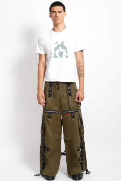 Machine Gun Tripp NYC Pants [Army Green] -Vampirefreaks Sale Store AF7114M ARMY FULL 1000xcopy
