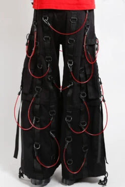 Tripp NYC Transfusion Pants [Black/Red] -Vampirefreaks Sale Store AF7138M BLACKRED B