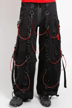 Tripp NYC Transfusion Pants [Black/Red] -Vampirefreaks Sale Store AF7138M BLACKRED F