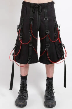Tripp NYC Transfusion Pants [Black/Red] -Vampirefreaks Sale Store AF7138M BLACKRED FSHORT