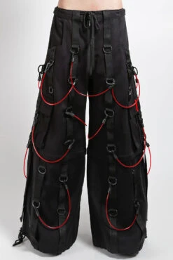 Tripp NYC Transfusion Pants [Black/Red] -Vampirefreaks Sale Store AF7138 BLACKRED F