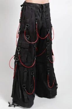 Tripp NYC Transfusion Pants [Black/Red] -Vampirefreaks Sale Store AF7138 BLACKRED S
