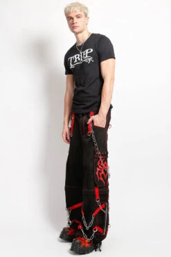 Tripp NYC Spider Zip Off Pants [BLACK/RED] -Vampirefreaks Sale Store AF7140M BLKREDSPIDER FULL 1000x 5ee86407 216b 44d1 9983 5bd66e085511
