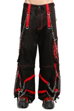 Tripp NYC Spider Zip Off Pants [BLACK/RED]