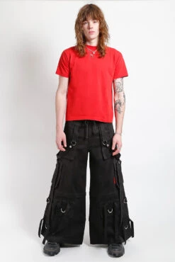 Tripp NYC Ring Strap Pants [Black] -Vampirefreaks Sale Store AF7158M BLACK FULL