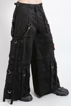 Tripp NYC Ring Strap Pants [Black] -Vampirefreaks Sale Store AF7158M BLACK S