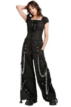 Tripp NYC Power Chain Pants [Black/White Pinstripe] -Vampirefreaks Sale Store AF7242MP BLKWHT G FULL 1000x 59639541 2436 4bb0 b48e a38f74fc58b1