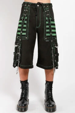 Tripp Electro Pants [Black/Green] -Vampirefreaks Sale Store AF7654M BLKGRN SHORTF