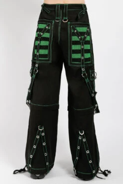 Tripp Electro Pants [Black/Green] -Vampirefreaks Sale Store AF7654 BLKGREEN B