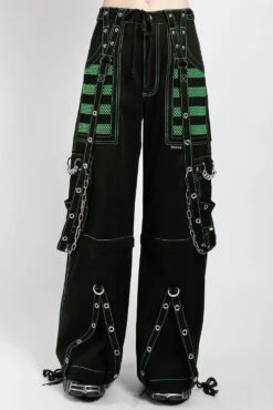 Tripp Electro Pants [Black/Green] -Vampirefreaks Sale Store AF7654 BLKGREEN F