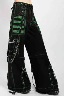 Tripp Electro Pants [Black/Green] -Vampirefreaks Sale Store AF7654 BLKGREEN S