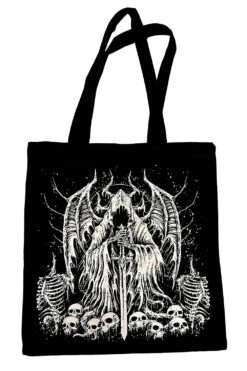 VampireFreaks Zipper Tote Bag -Vampirefreaks Sale Store Angel Of Death Tote