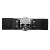 Skull Elastic Waist Belt [Black]