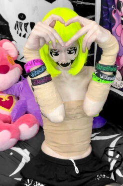 VampireFreaks Rubber Bracelets [4 Pack] -Vampirefreaks Sale Store Emo Bracelets Pack