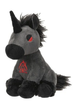 Mystical Black Unicorn Plush -Vampirefreaks Sale Store Goth Unicorn
