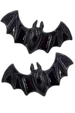 Lil Black Bats Hair Slides [Pair]