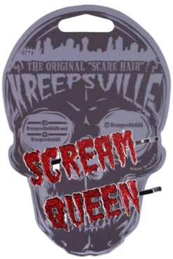 Scream Queen Glitter Text Hair Slides -Vampirefreaks Sale Store HSTSQ 2 1024x1024 2xcopy