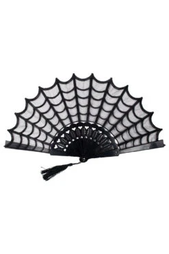 Spiderweb Lace Hand Fan