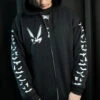 VF Bat Sleeves Zipper Hoodie