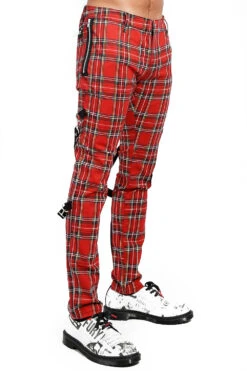 Tripp Chaos Pants [Red Plaid] -Vampirefreaks Sale Store IS6037P REDPLD S