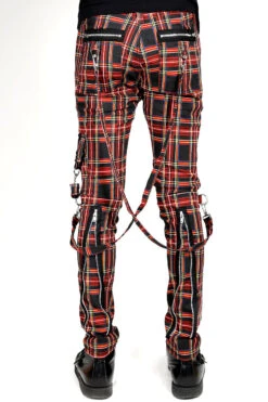 Tripp Mens Bondage Punk Pants [Black Plaid] -Vampirefreaks Sale Store IS674MP BLKPLD B