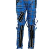 Tripp Punk Bondage Pants [Blue Plaid] -Vampirefreaks Sale Store IS674MP BLUEPLD F