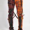 Tripp NYC Madness Pants [Black/Orange Plaid]