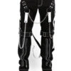 Tripp Raider Pants [Black/White] -Vampirefreaks Sale Store IS7065M BLACKWHITE F
