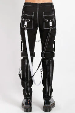 Tripp Raider Pants [Black/White] -Vampirefreaks Sale Store IS7065M BLKWHT B