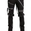Tripp Studded Bondage Pants [Black] -Vampirefreaks Sale Store IS7329M BLK F 2