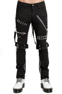 Tripp Studded Bondage Pants [Black]