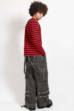 Tripp NYC Crypt Pants [BLACK DENIM] -Vampirefreaks Sale Store JM3358M BLACK DENIM FULL